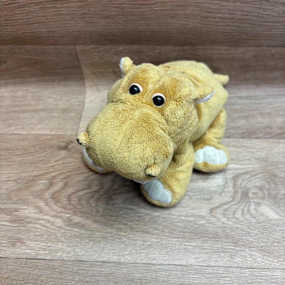 Ganz Webkinz Hippo Plush Stuffed Animal Gold Tan HM005 No Code